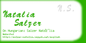 natalia salzer business card